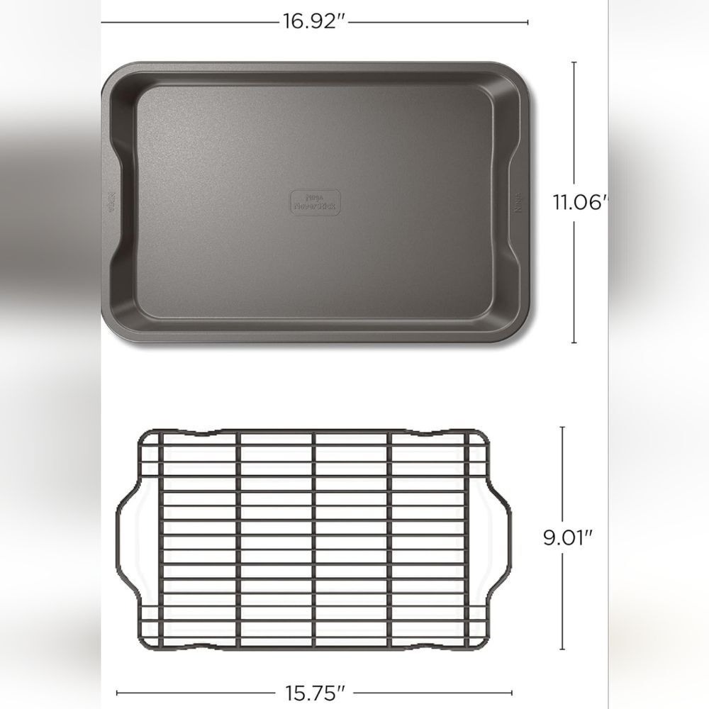 Ninja Never Stick Essential 2-Piece Baking Sheet & Rack Set - Picture 3 of 11